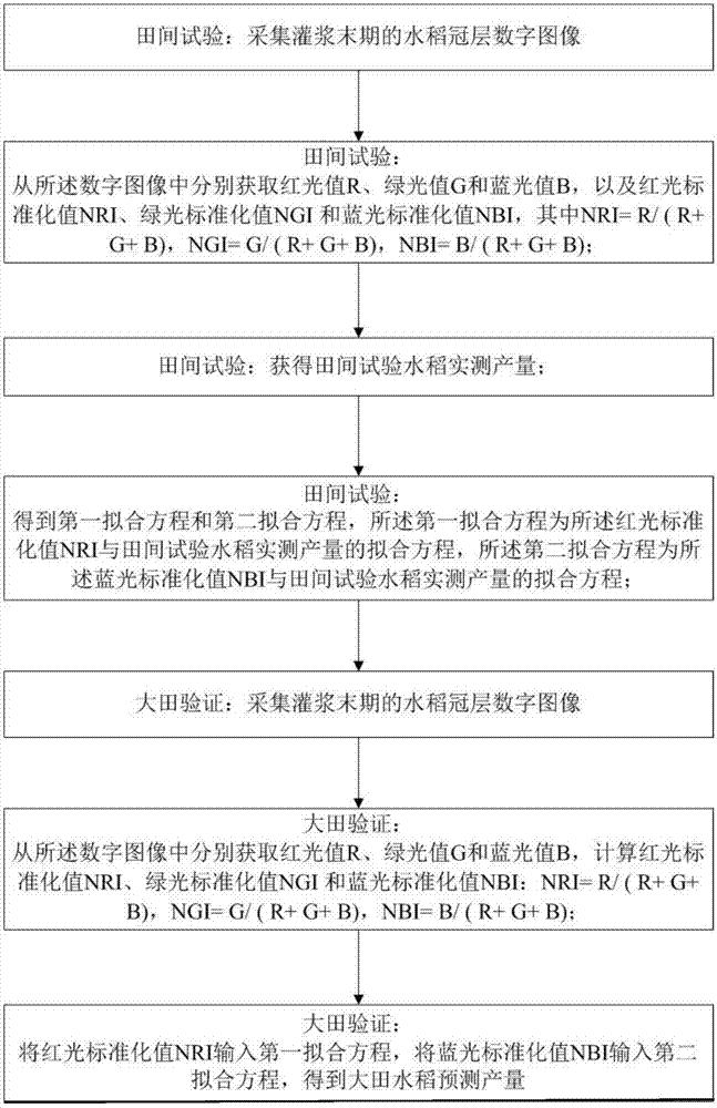 一种评估水稻产量的方法