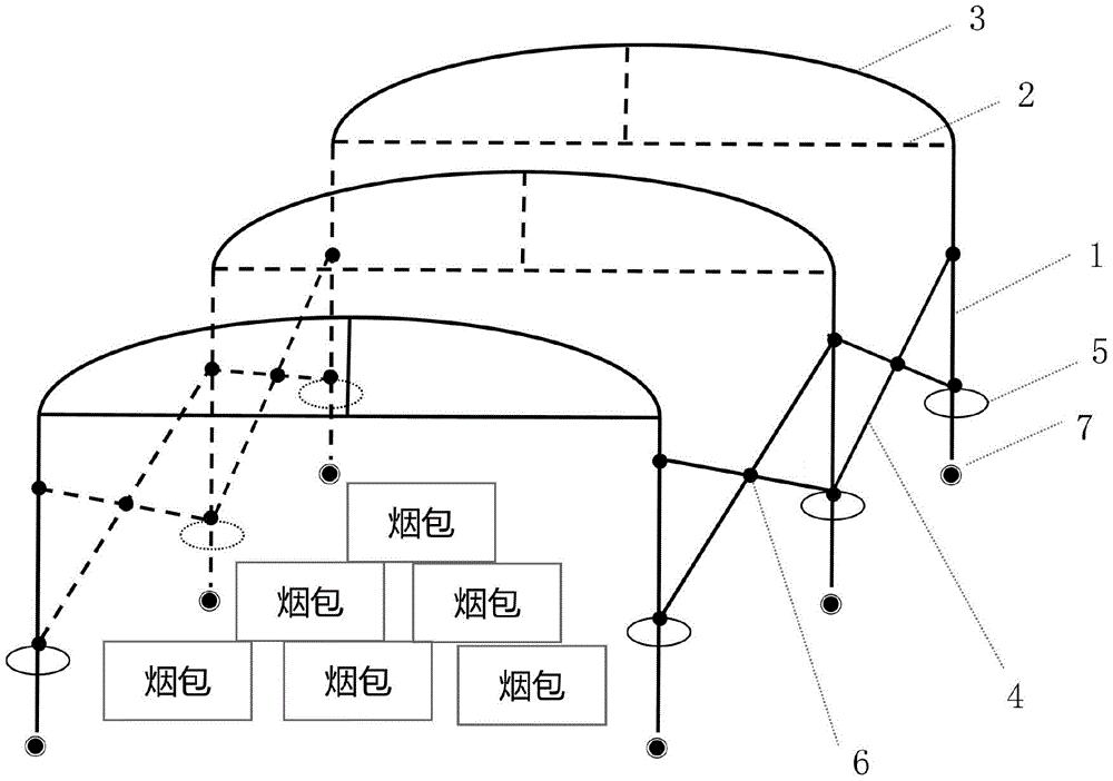 一种保温保水防结露的露天烟垛仓储装置
