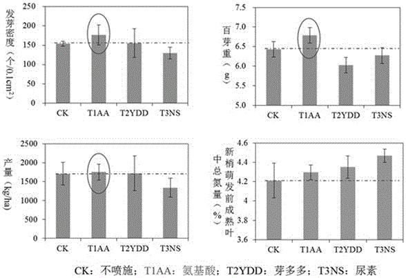 一种提高茶树储藏氮素的叶面肥施用方法